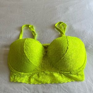 Victoria’s Secret PINK Neon Yellow Padded Bralette